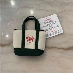 Trader Joe’s canvas micro tote w/ grocery bag